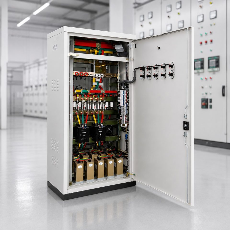 Low voltage power factor compensation cabinet